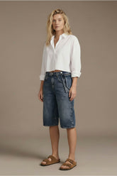 Jorts with Modular Pouch - Dark Blue