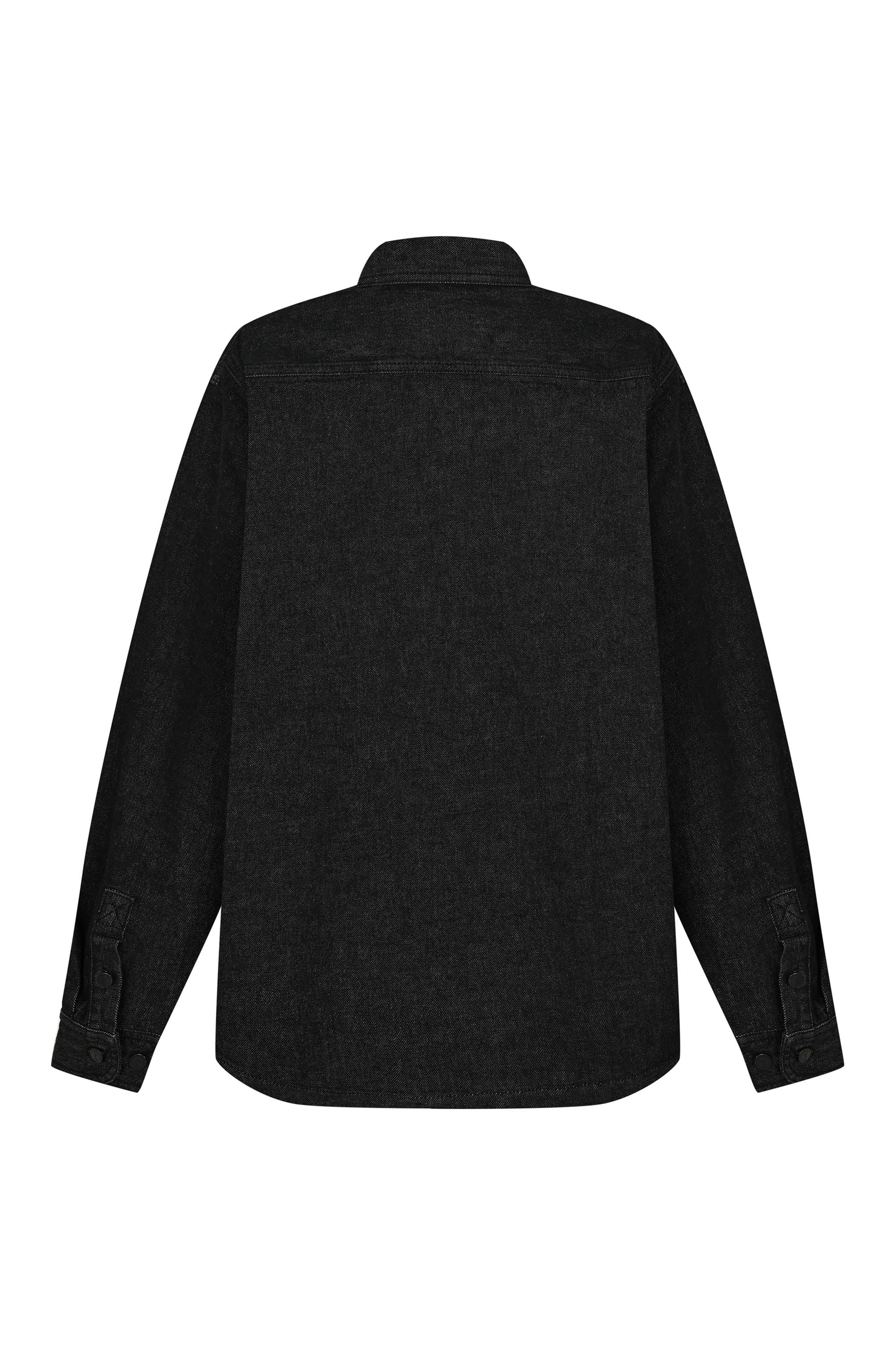 Oversized Denim Shirt – Black