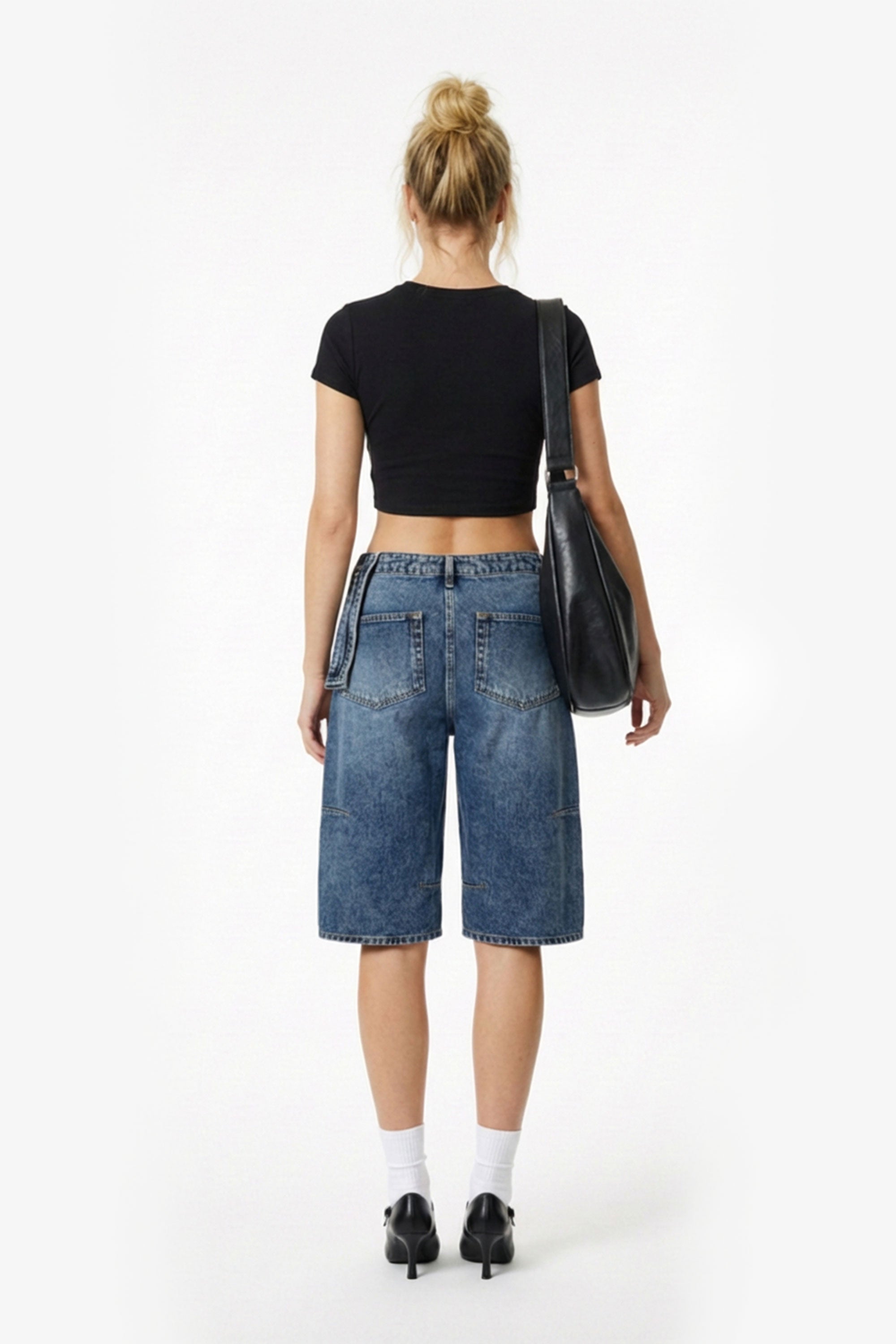 Jorts with Modular Pouch - Dark Blue