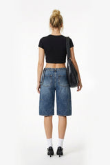 Jorts with Modular Pouch - Dark Blue