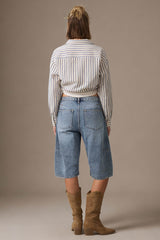 Jorts with Modular Pouch - Light Blue